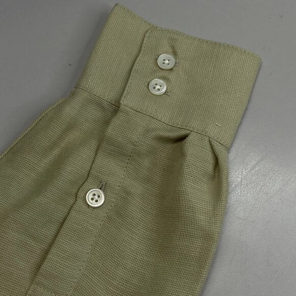 Reiss Ellis Oversized Button-Down Shirt • Size 0 • Khaki Green • Long Sleeve - Picture 4 of 12